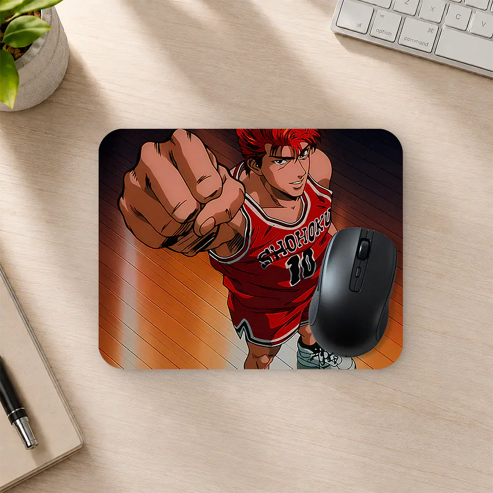 Mousepad 20x24 cm - Diseño Slam Dunk Sakuragi Puño 2