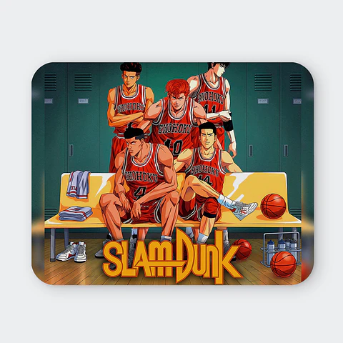 Mousepad 20x24 cm - Diseño Slam Dunk Equipo en Banca