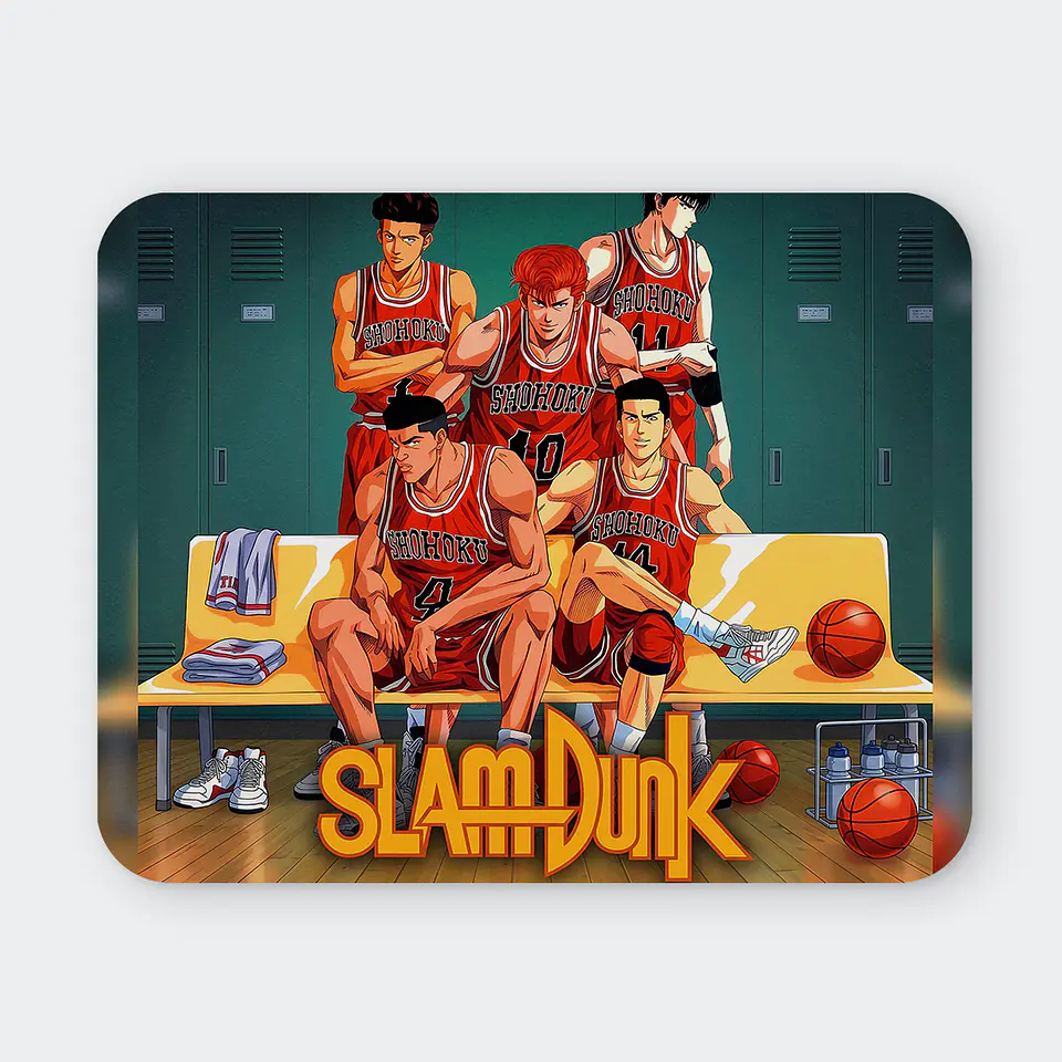 Mousepad 20x24 cm - Diseño Slam Dunk Equipo en Banca 1