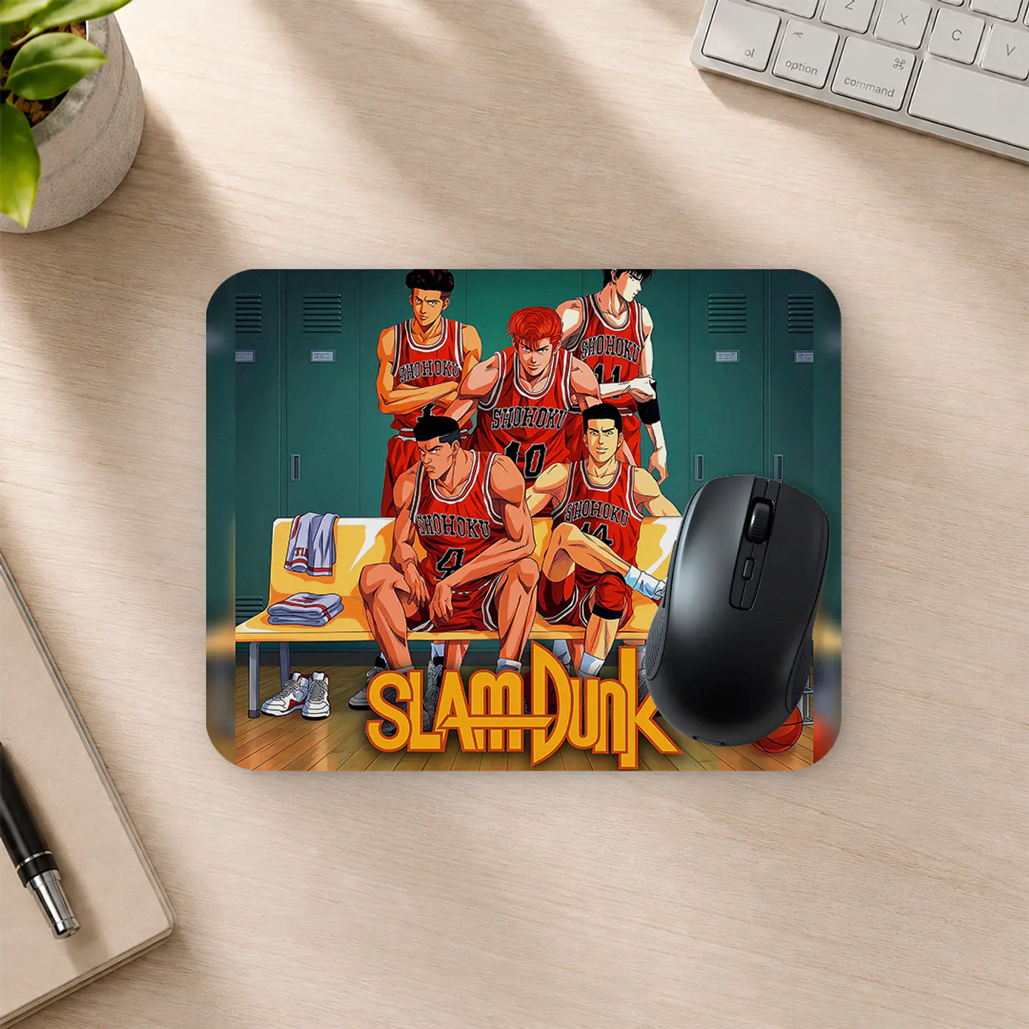 Mousepad 20x24 cm - Diseño Slam Dunk Equipo en Banca 2