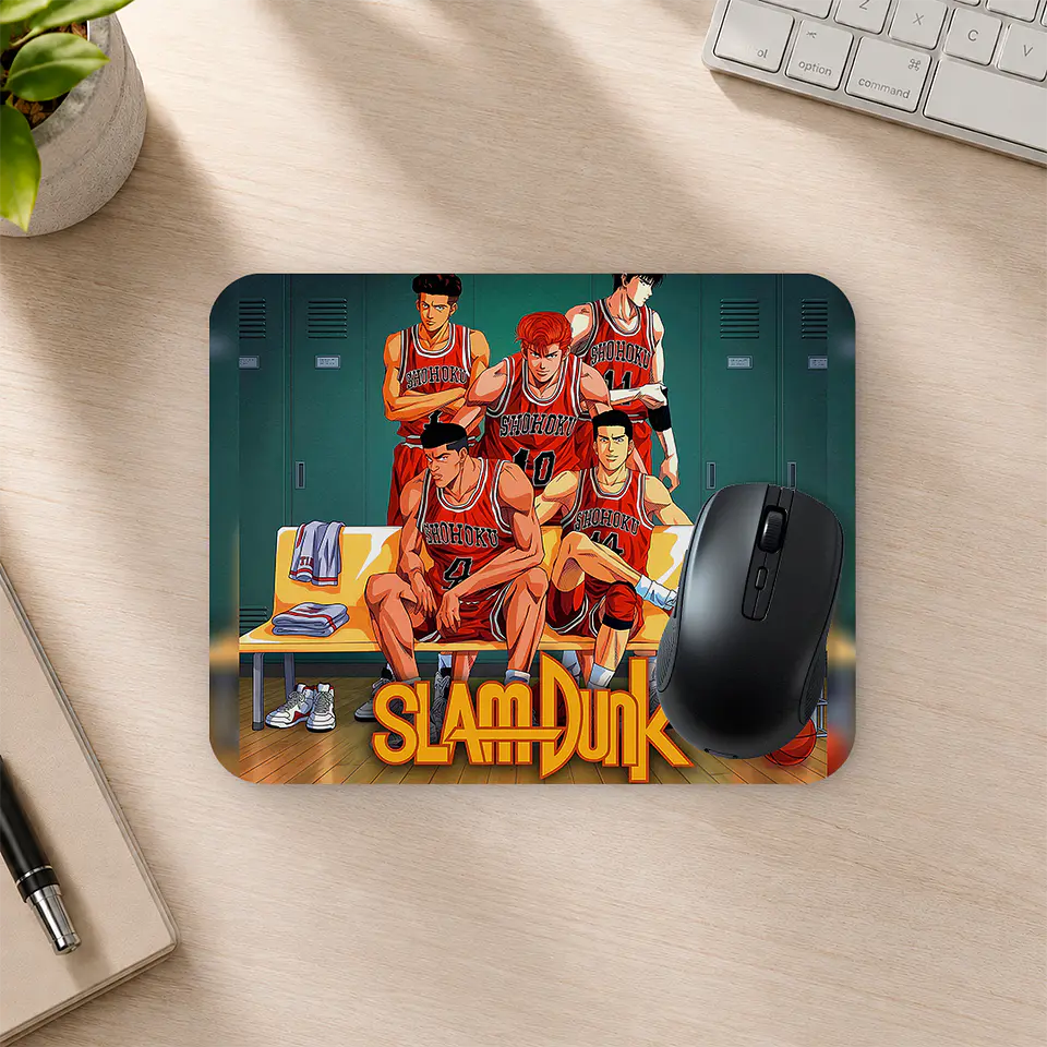 Mousepad 20x24 cm - Diseño Slam Dunk Equipo en Banca 2