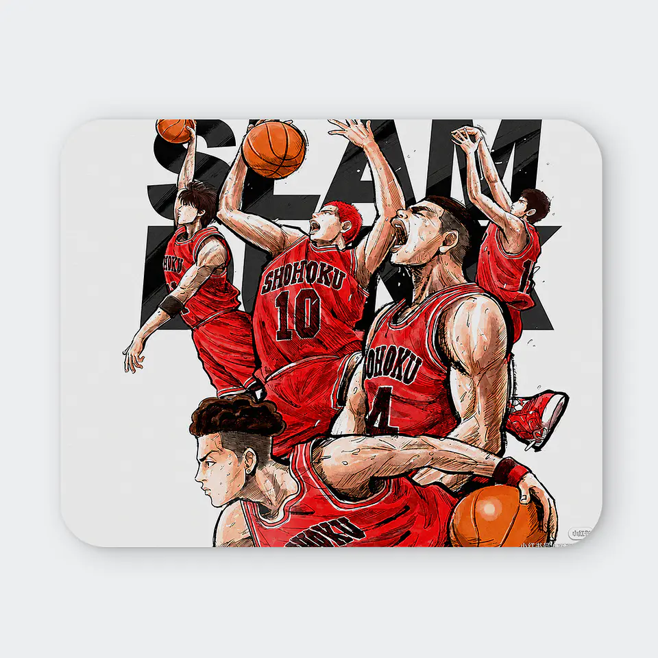 Mousepad 20x24 cm - Diseño Slam Dunk Collage Acción 1