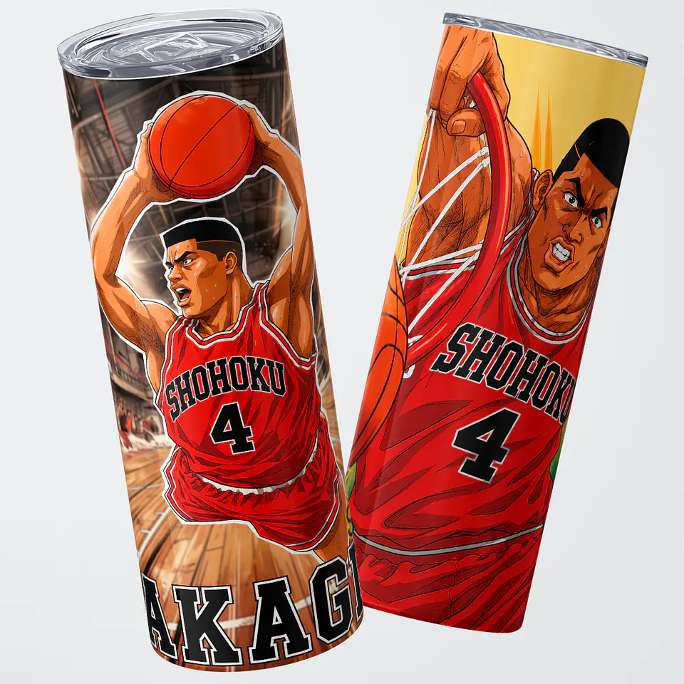 Mug Termo 600ml - Diseño Slam Dunk Akagi Capitán Shohoku 1