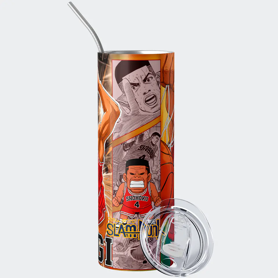 Mug Termo 600ml - Diseño Slam Dunk Akagi Capitán Shohoku 3