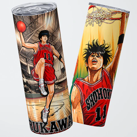 Mug Termo 600ml - Diseño Slam Dunk Kaede Rukawa As de Shohoku