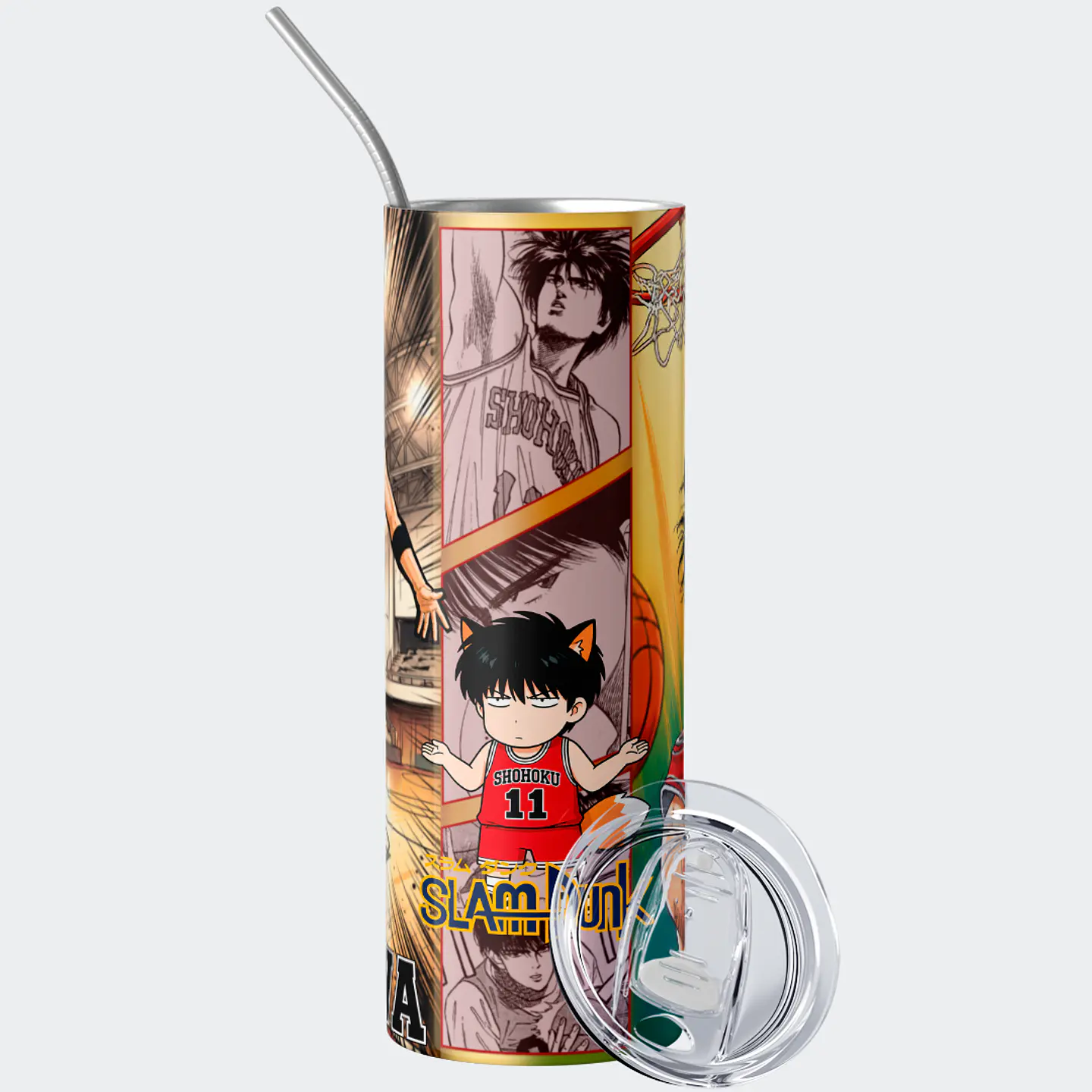 Mug Termo 600ml - Diseño Slam Dunk Kaede Rukawa As de Shohoku 3