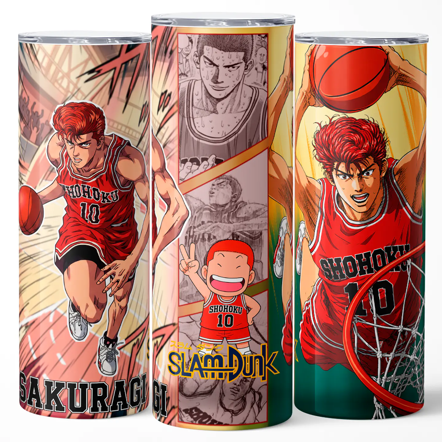 Mug Termo 600ml - Diseño Slam Dunk Hanamichi Sakuragi Rey de los Rebotes 3