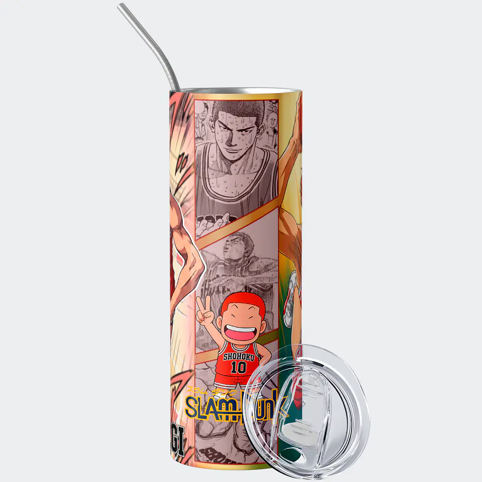 Mug Termo 600ml - Diseño Slam Dunk Hanamichi Sakuragi Rey de los Rebotes 2