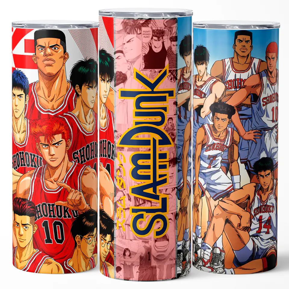 Mug Termo 600ml - Diseño Slam Dunk Equipo Shohoku 3