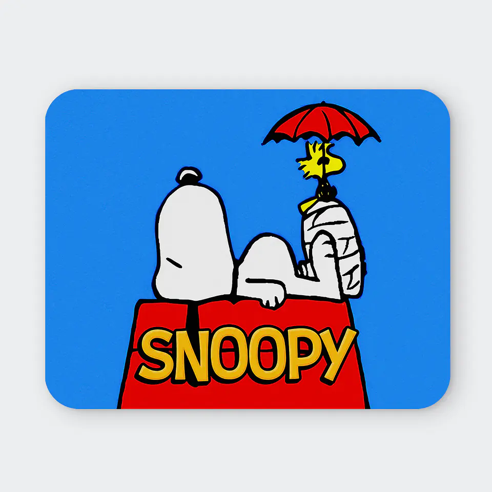 Mousepad 20x24 cm - Diseño Snoopy Casita Azul 1