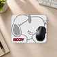 Mousepad 20x24 cm - Diseño Snoopy Minimal Gris - Miniatura 2