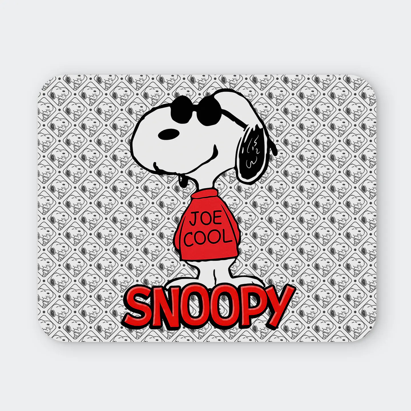 Mousepad 20x24 cm - Diseño Snoopy Joe Cool 1
