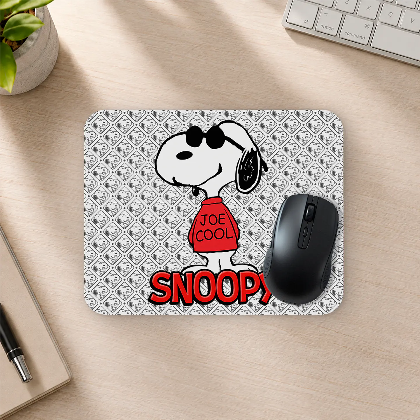Mousepad 20x24 cm - Diseño Snoopy Joe Cool 2