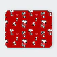 Mousepad 20x24 cm - Diseño Snoopy Fondo Rojo Corazones - Miniatura 1