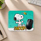 Mousepad 20x24 cm - Diseño Snoopy Fondo Turquesa Love - Miniatura 2