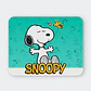 Mousepad 20x24 cm - Diseño Snoopy Fondo Turquesa Love - Miniatura 1