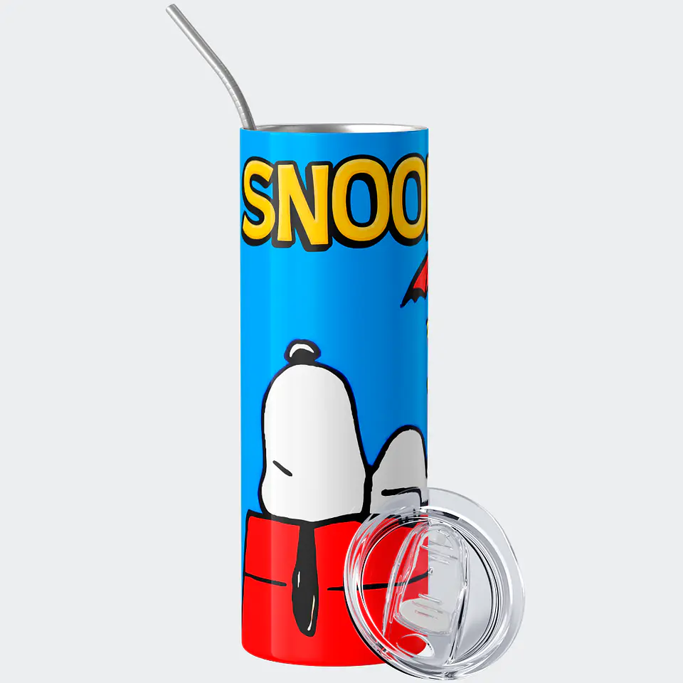 Mug Termo 600ml - Diseño Snoopy y Woodstock 1