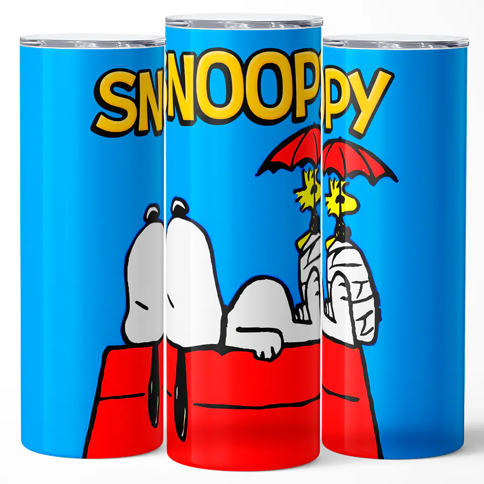 Mug Termo 600ml - Diseño Snoopy y Woodstock 3