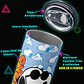 Mug Termo 600ml - Diseño Snoopy Joe Cool Fondo Azul - Miniatura 3