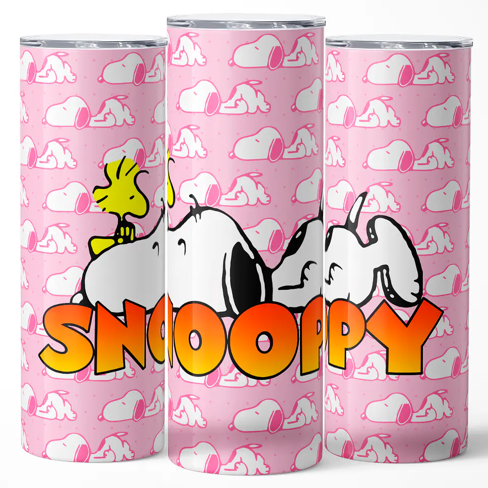 Mug Termo 600ml - Diseño Snoopy y Woodstock Dulces Sueños 3
