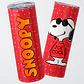 Mug Termo 600ml - Diseño Snoopy Joe Cool Fondo Rojo - Miniatura 1