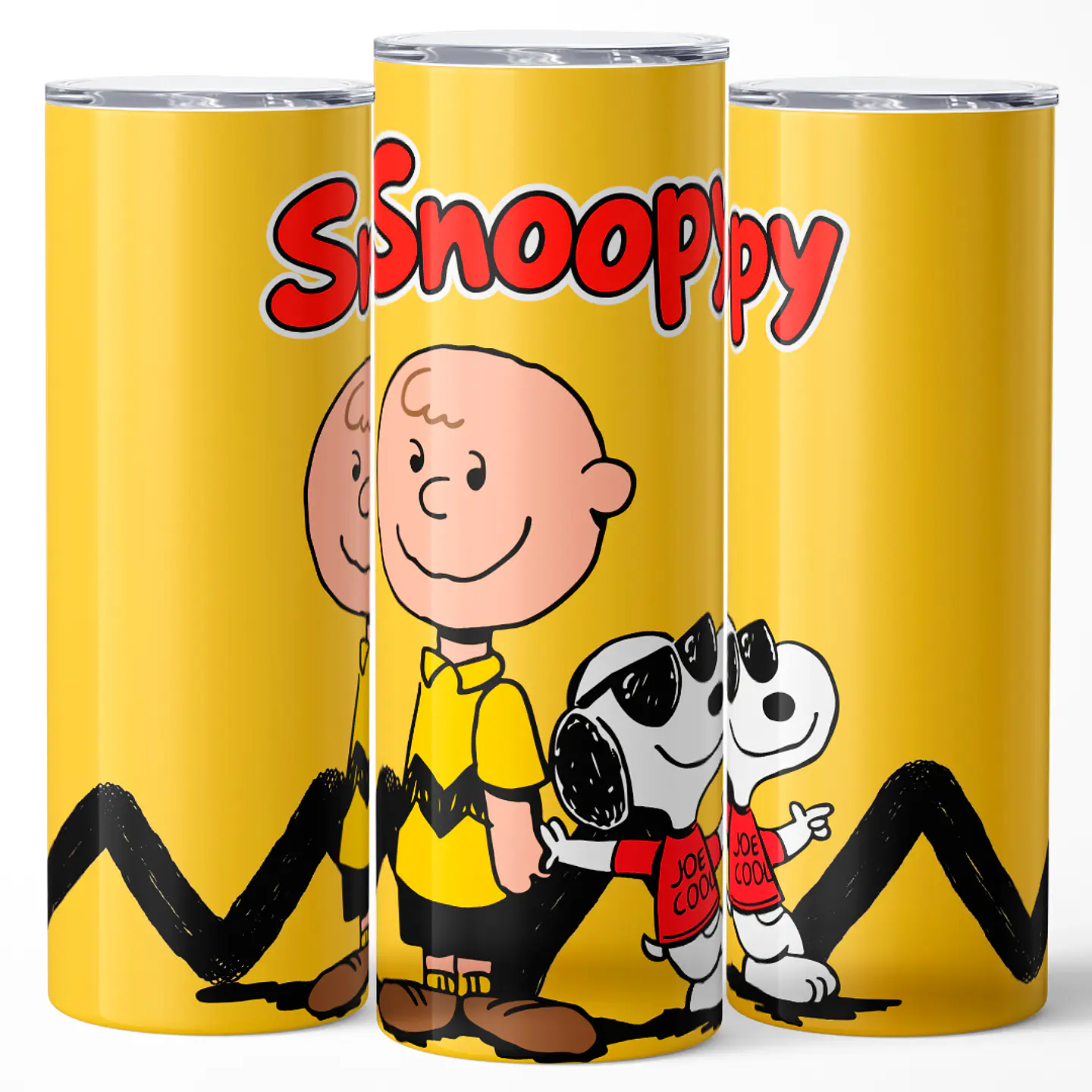 Mug Termo 600ml - Diseño Snoopy Joe Cool y Charlie Brown 3