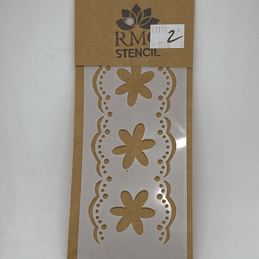 STENCIL 7X15 FLORES 2