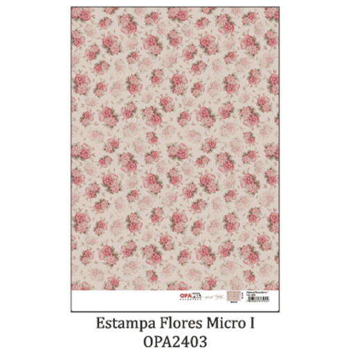 LAMINA OPAPEL 30X45CM ESTAMPAS FLORES