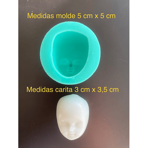 MOLDE SILICONA CARITA NÚMERO 7