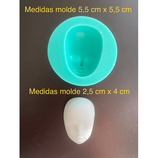 MOLDE SILICONA CARITA NÚMERO 4