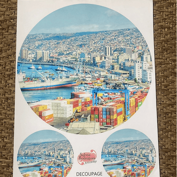 LAMINAS PARA DECOUPAGE   20 x 27 Valparaiso