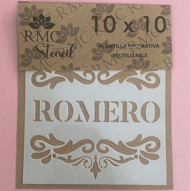 STENCIL CUADRADO 10X10 RMC ROMERO