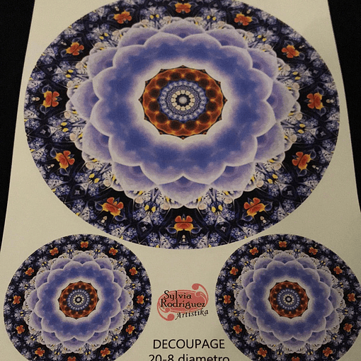 LAMINAS PARA DECOUPAGE (20x25) MANDALAS