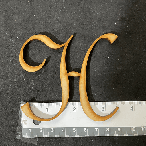 LETRAS GÓTICAS Y NÚMERO LÁSER 9cm