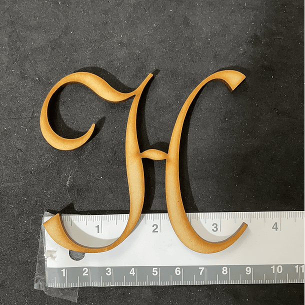 LETRAS GÓTICAS Y NÚMERO LÁSER 9cm