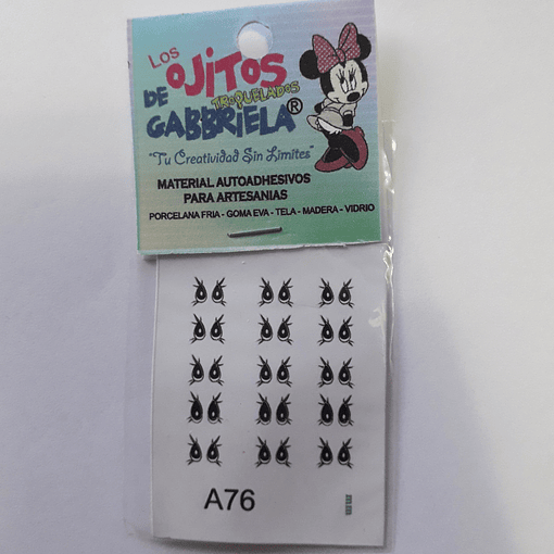 Ojitos adhesivos Gaby pequeños A76