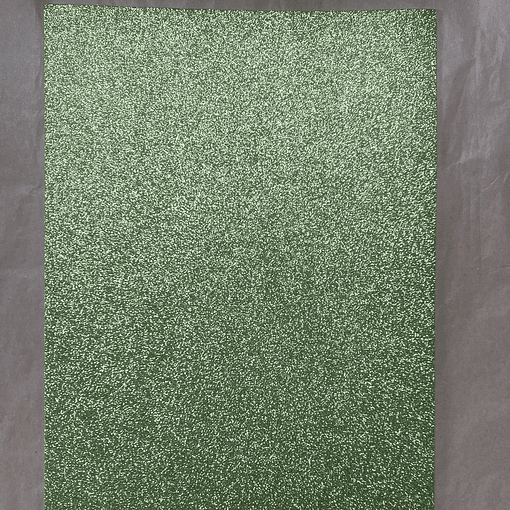 GOMA EVA GLITTER TAMAÑO 20x30cm LIGHT GREEN