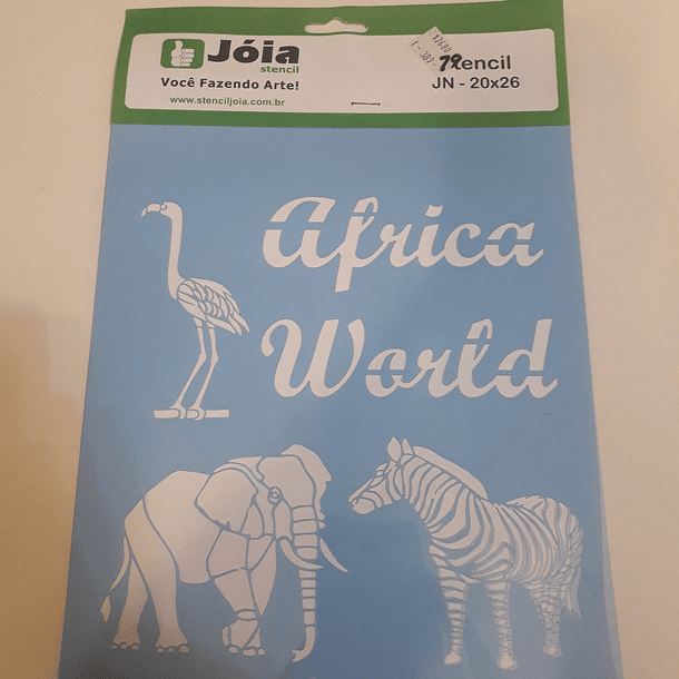 STENCIL  20 x 26  AFRICA JOIA BRASIL