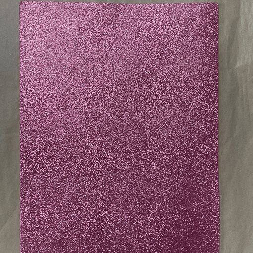 GOMA EVA GLITTER TAMAÑO 20x30cm ROSADO