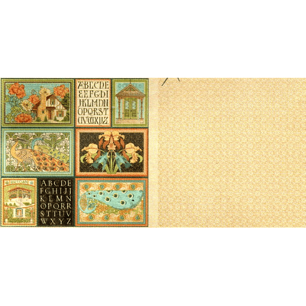 Lamina Graphic 45 Doble 30x30cm Scrapbooking USA - Artisan Style 3