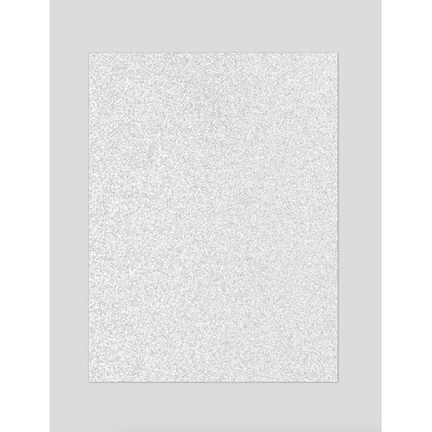 GOMA EVA GLITTER TAMAÑO 20x30cm COLOR WHITE