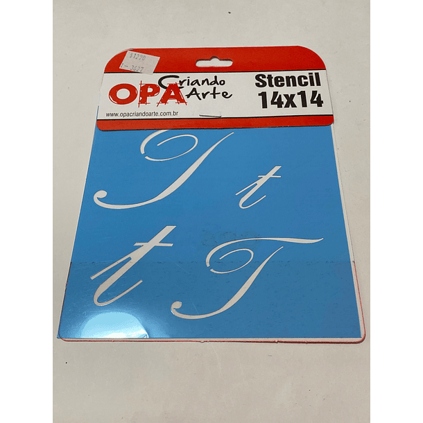 STENCIL LETRA T 14X14 OPA