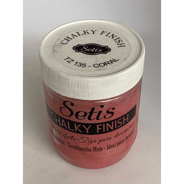 Chalky Finish Setis Mate Efecto TIZA 125 ML CORAL