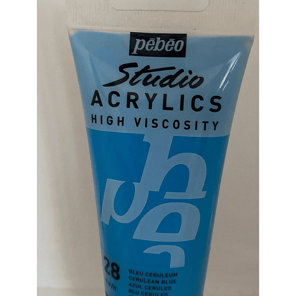 PINTURA ACRILICA PROFESIONAL 100 ML 28_AZUL CERULEO