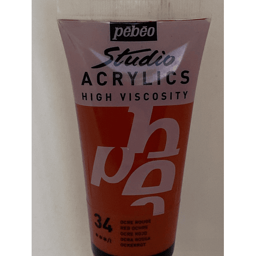 PINTURA ACRILICA PROFESIONAL 100 ML 34_OCRE ROJO