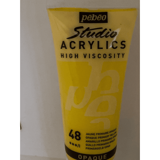 PINTURA ACRILICA PROFESIONAL 100 ML 48_AMARILLO PRIMARIO