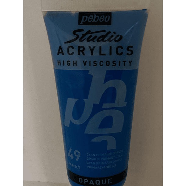 PINTURA ACRILICA PROFESIONAL 100 ML 49_CYAN PRIMARIO