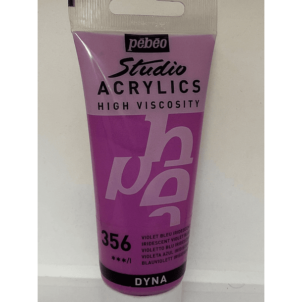 PINTURA ACRILICA PROFESIONAL 100 ML 356_VIOLETA AZUL IRIDISCENTE