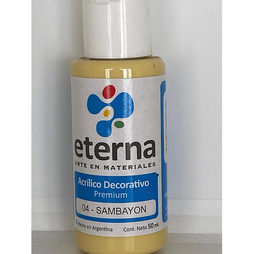 PINTURA ACRÍLICA DECORATIVA ETERNA 50ML 04 SAMBAYON