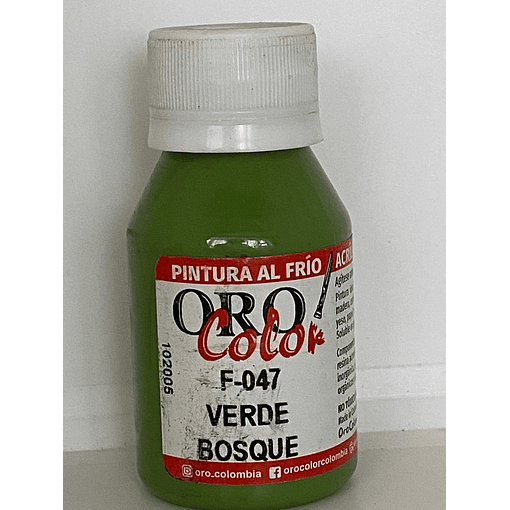 PINTURA ACRÍLICA ORO COLOR 60 CC 47 VERDE BOSQUE